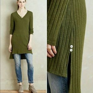 Anthropologie Deletta Ribbed Tunic